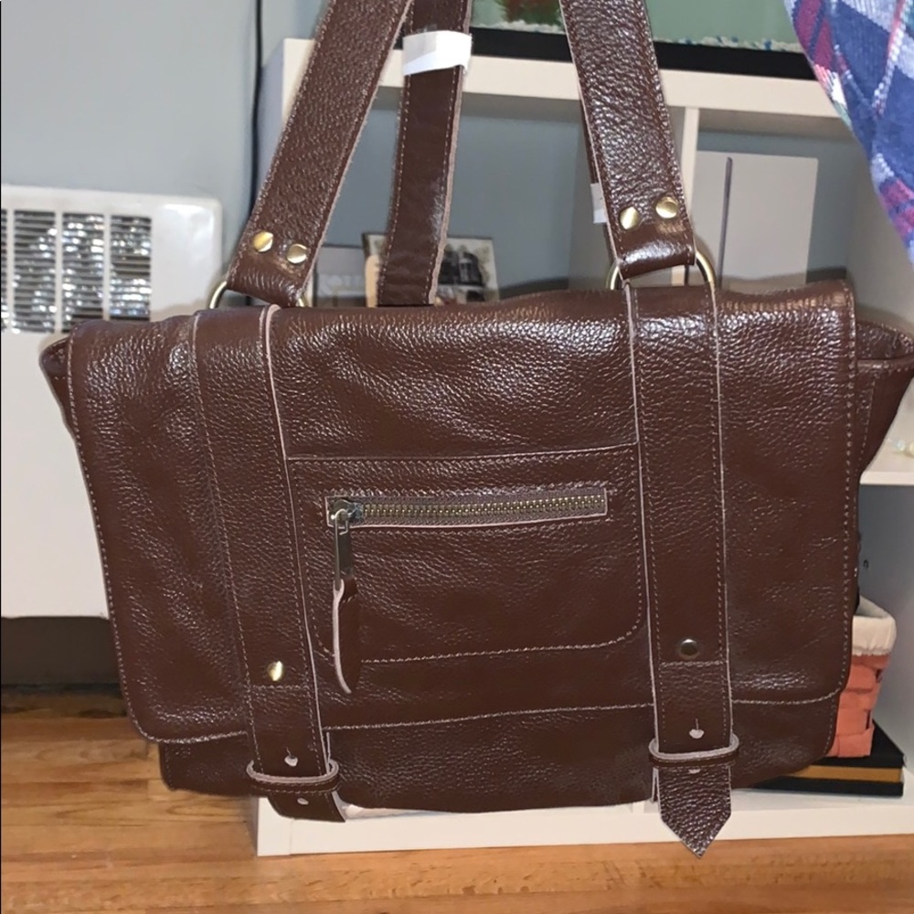 Vere Verto Repeto Leather Backpack